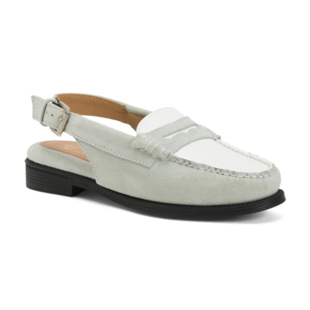GH BASS Suede Easy Slingback Weejun Loafers